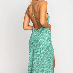 Harper Slip Dress - XS - Green Poppy